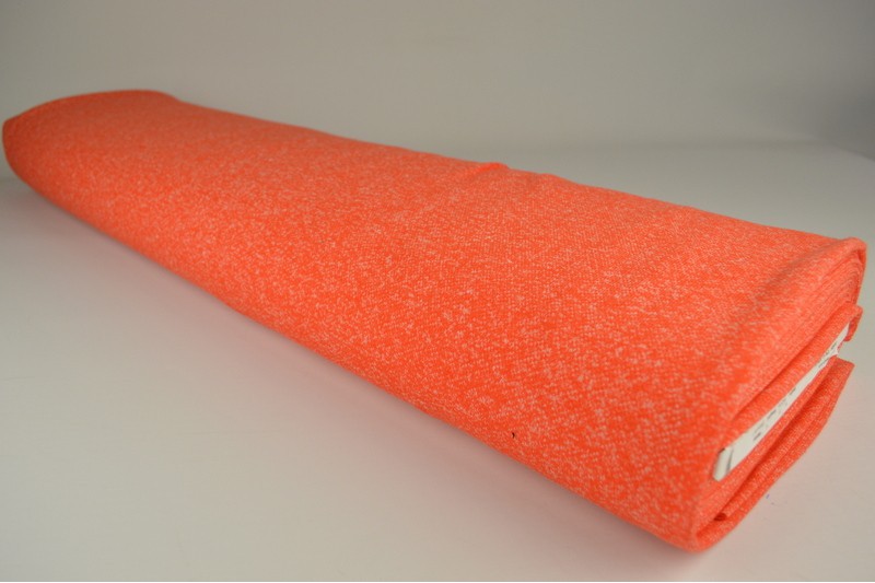 French Terry meliert Viskose orange dunkel, Rolle