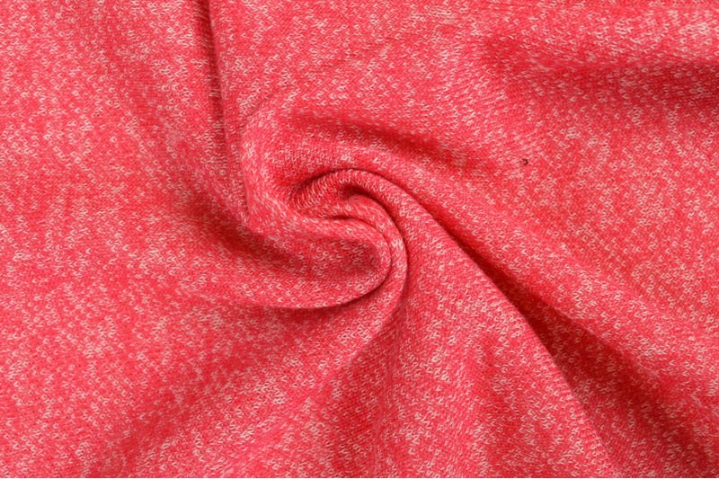 French Terry meliert Viskose rosa