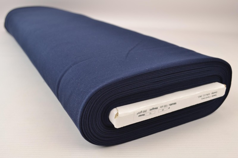 French Terry navy, Rolle