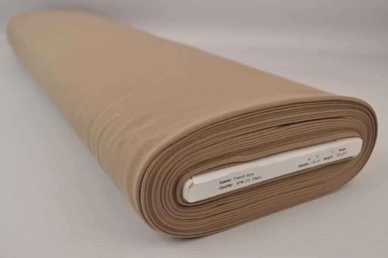 French Terry taupe, Rolle