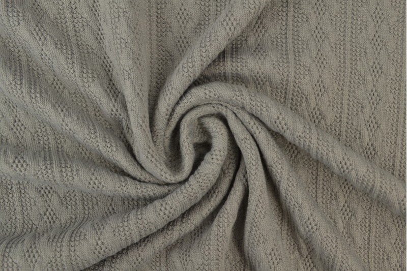 Zopf-Jacquard jacquard tricoté en torsade dunkelgrau