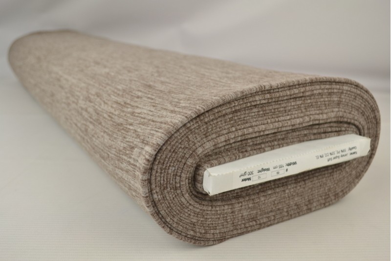 Supersoft-Jersey grau braun, Rolle