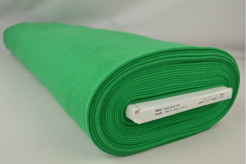 Supersoft-Jersey grün, Rolle