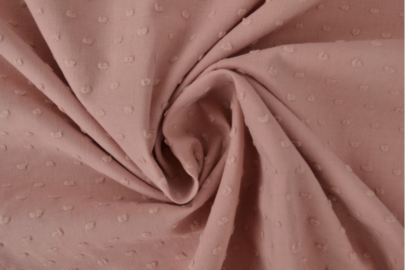 Dobby-Baumwolle vieux rosa