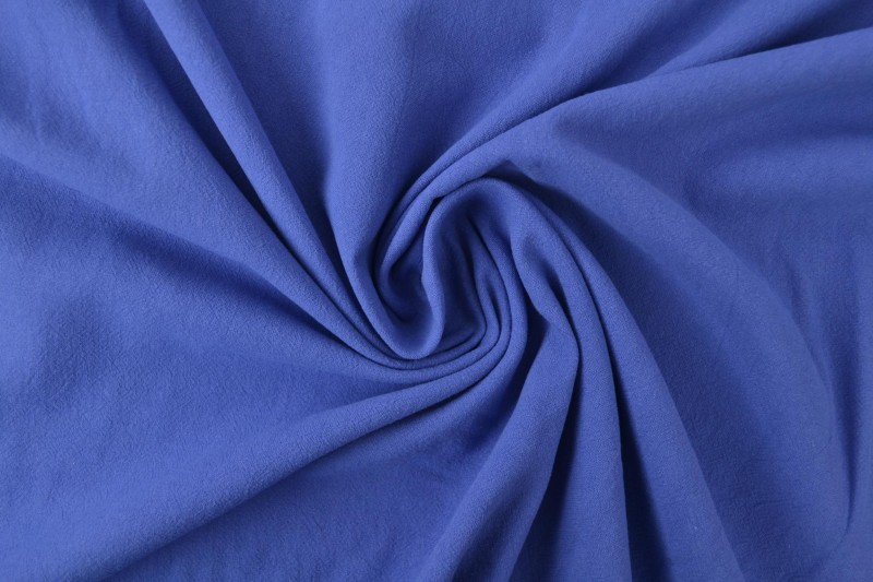 Gewaschene Baumwolle Baumwolle lavé blau