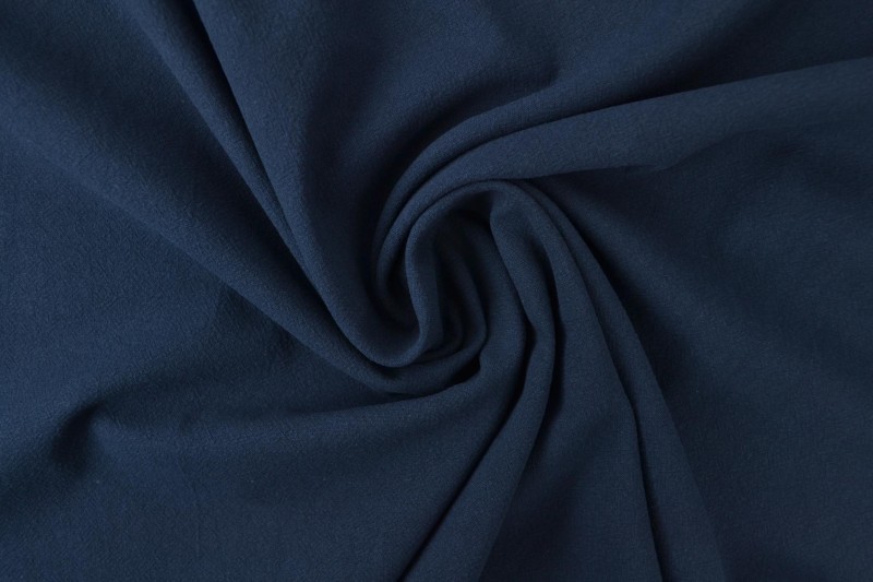 Gewaschene Baumwolle Baumwolle lavé marineblau
