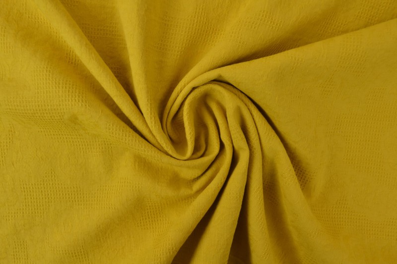 Baumwolljacquard gelb