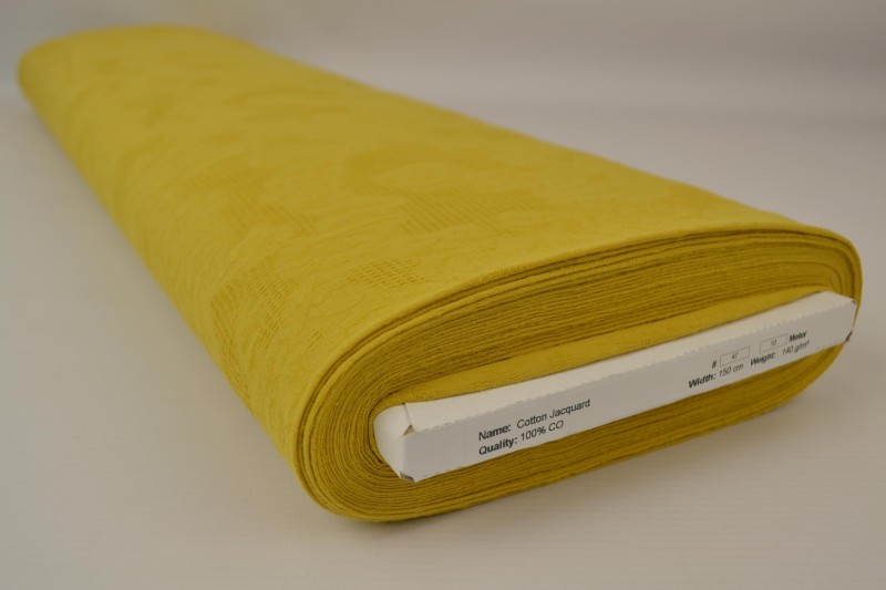 Baumwolljacquard gelb, Rolle