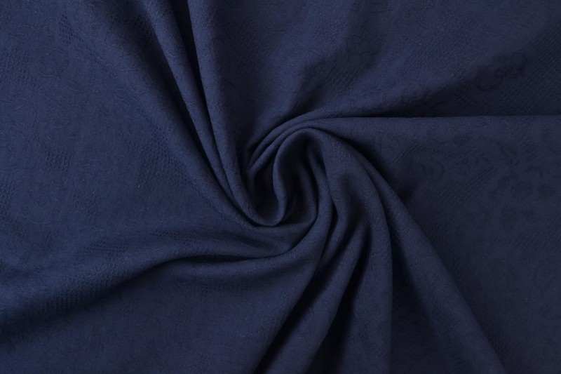 Baumwolljacquard marineblau