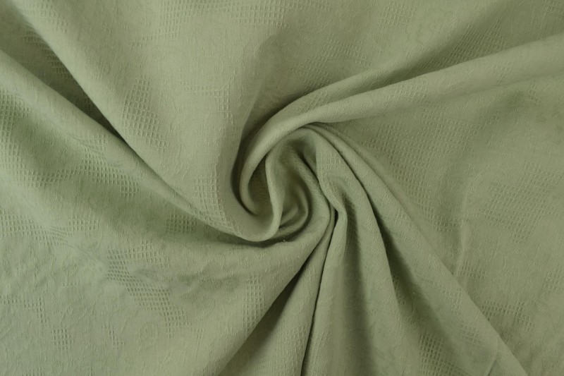 Baumwolljacquard vieux grün
