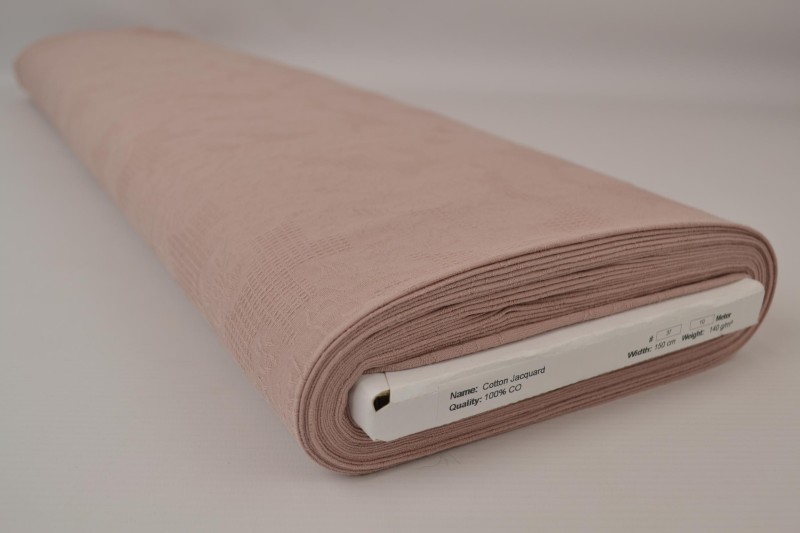 Baumwolljacquard vieux rosa, Rolle