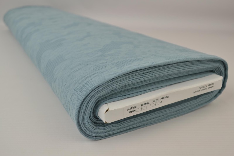 Baumwolljacquard blau vintage, Rolle