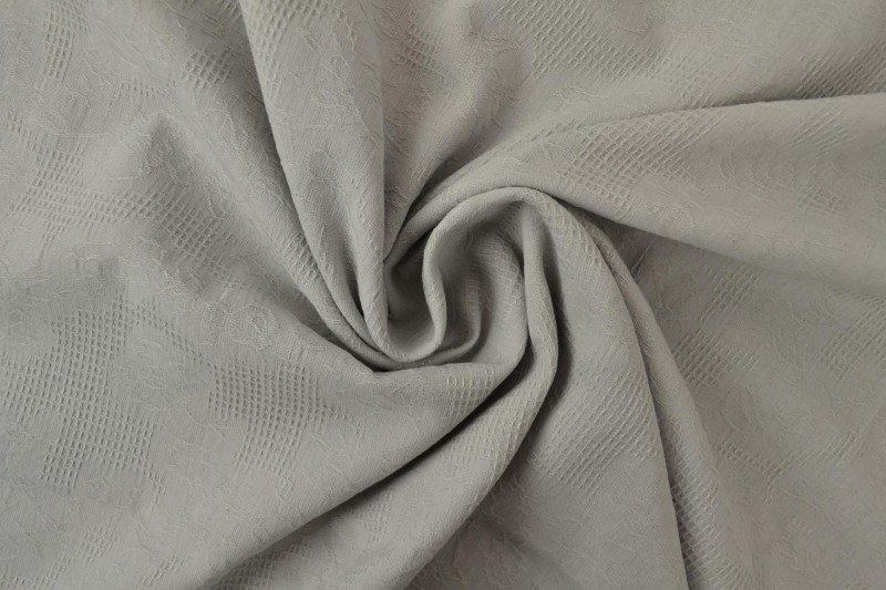 Baumwolljacquard silbergrau