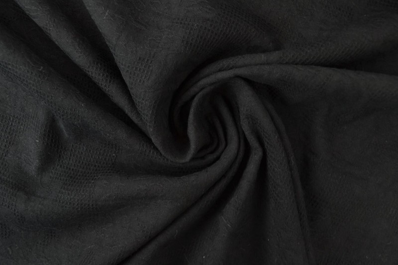 Baumwolljacquard schwarz