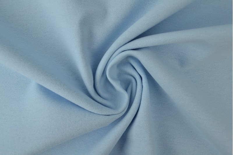 Baumwoll-Molton babyblau