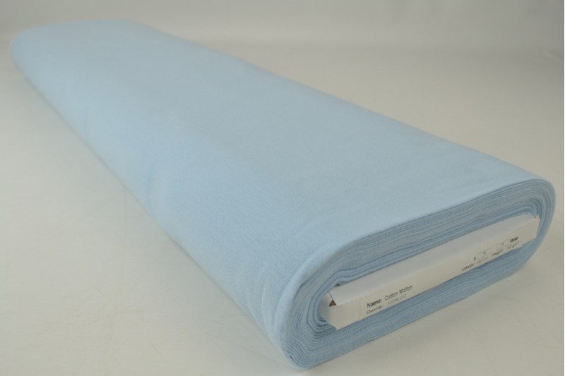 Baumwoll-Molton babyblau, Rolle