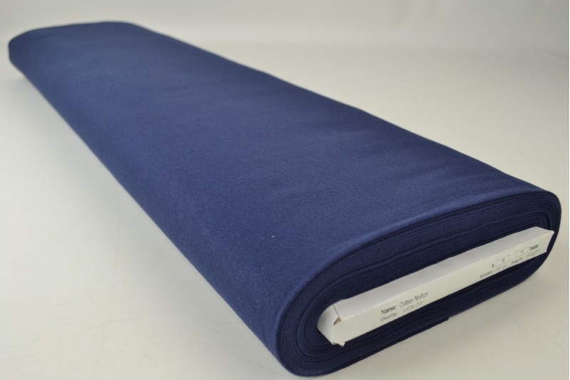 Baumwoll-Molton navy, Rolle