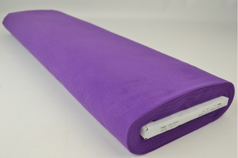 Baumwoll-Molton violettt