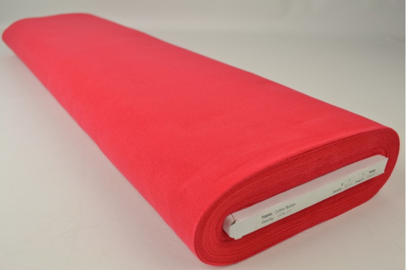 Baumwoll-Molton rot