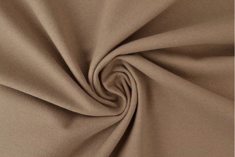 Baumwoll-Molton taupe