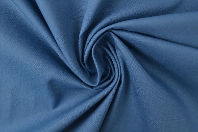 Baumwollpopeline popeline aus Baumwolle stahlblau