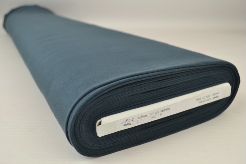 Baumwolljersey grau-blau, Rolle