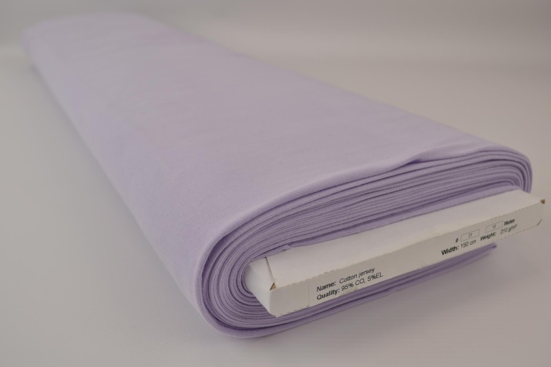 Baumwolljersey lavendel, Rolle