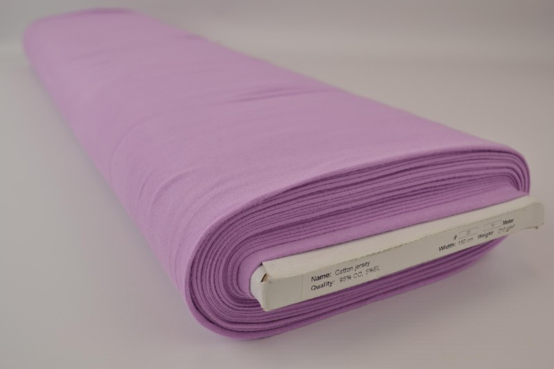 Baumwolljersey lilas, Rolle