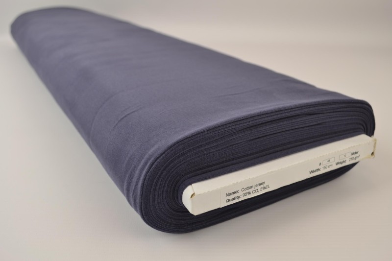 Baumwolljersey navy, Rolle