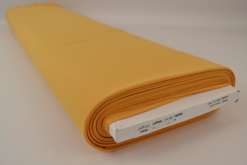 Baumwolljersey ocker, Rolle