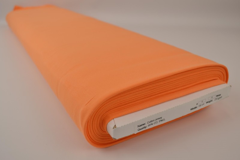 Baumwolljersey orange, Rolle