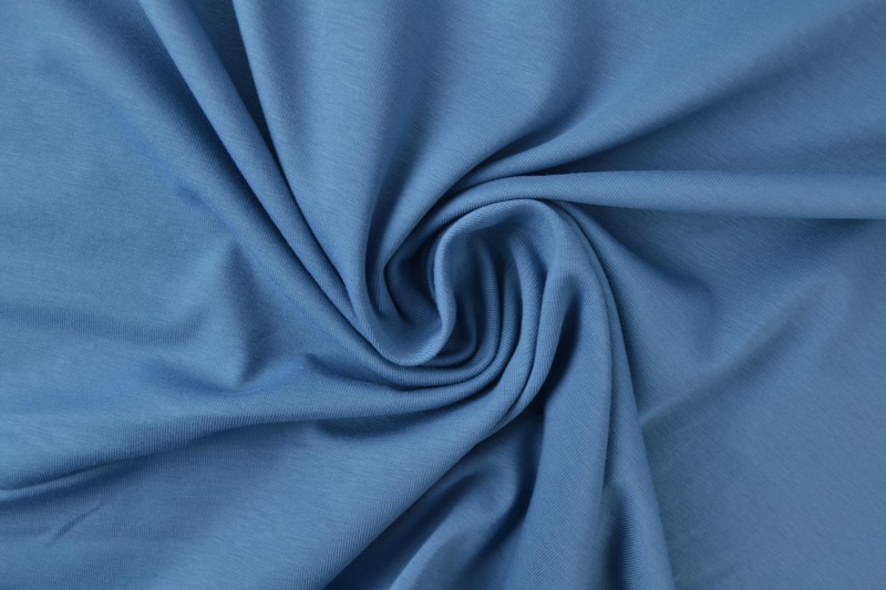 Baumwolljersey stahlblau