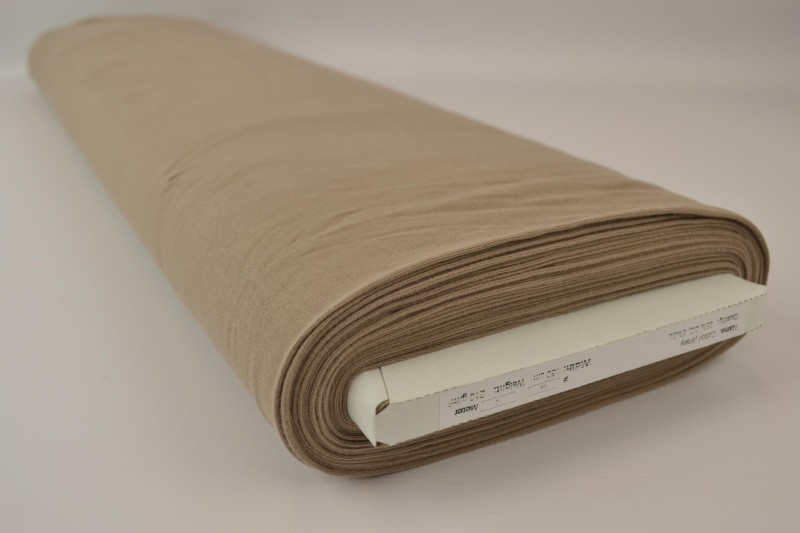 Baumwolljersey taupe, Rolle