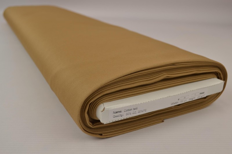 Köper-Baumwolle beige, Rolle