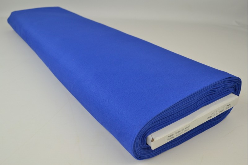 Stretch-Köper-Baumwolle blau, Rolle