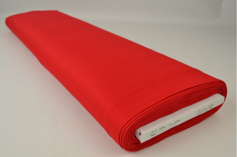 Stretch-Köper-Baumwolle rot, Rolle
