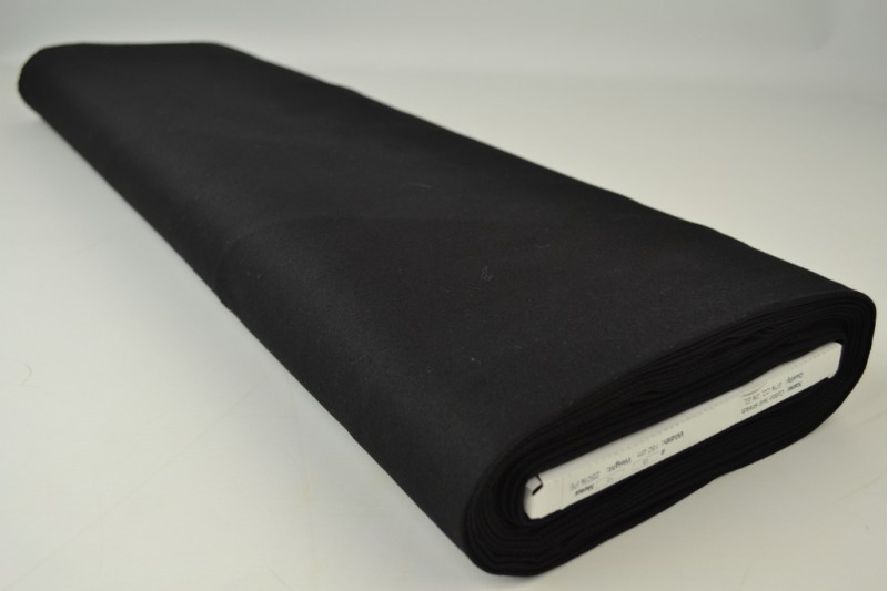 Stretch-Köper-Baumwolle schwarz, Rolle