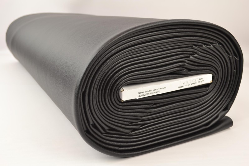 Premium-Kunstleder schwarz, Rolle