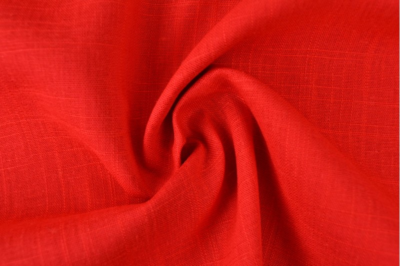 Leinen-Viskose rot