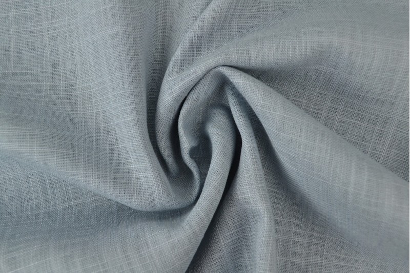 Leinen-Viskose blau vintage