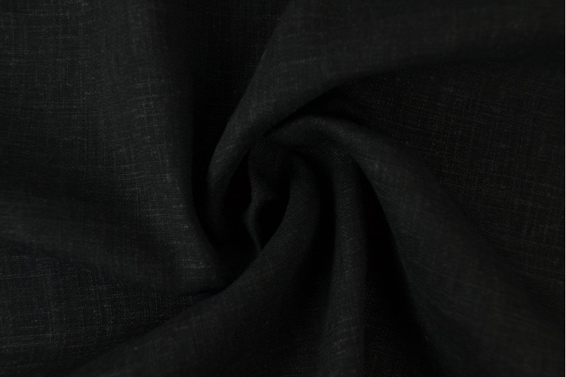 Leinen-Viskose schwarz