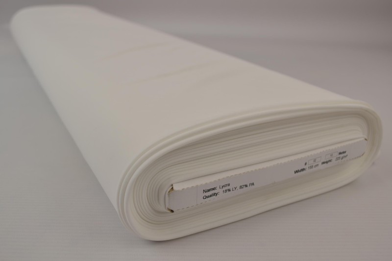 Lycra gebrochenes Weiß, Rolle