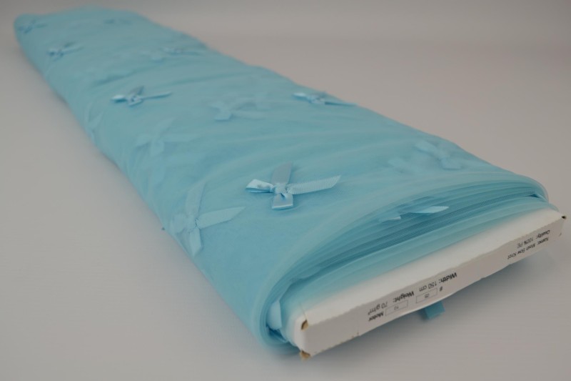 Mesh Schleife blau, Rolle
