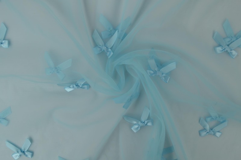 Mesh Schleife blau