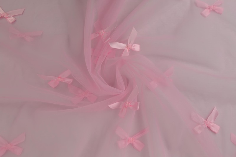 Mesh Schleife rosa