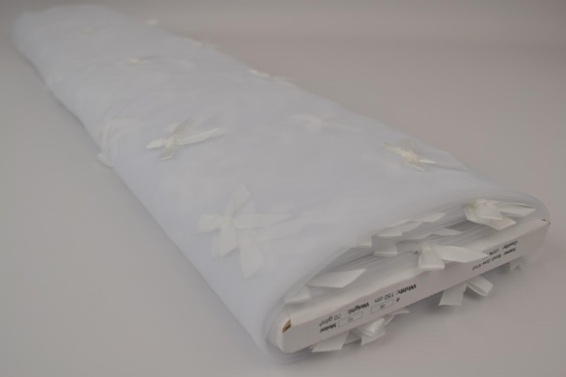 Mesh Schleife weiß, Rolle