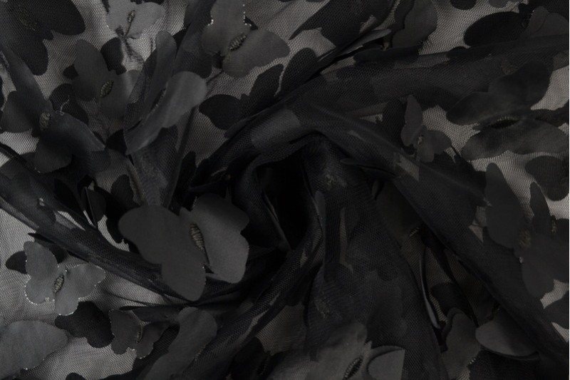 Mesh Schmetterling schwarz
