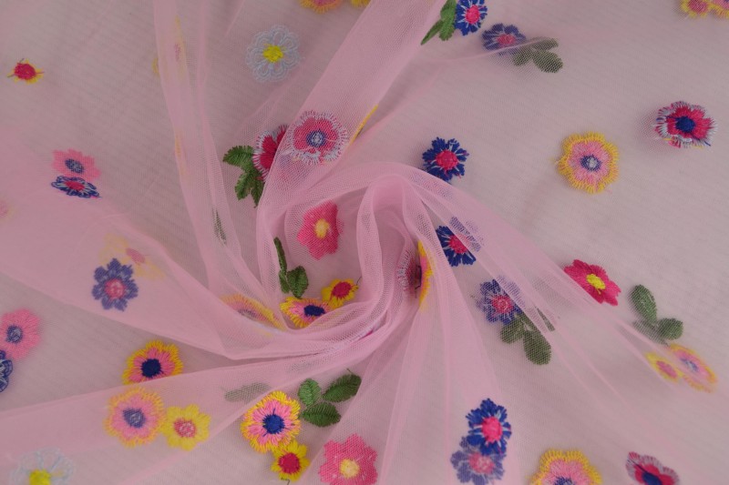Mesh Gänseblümchen rosa