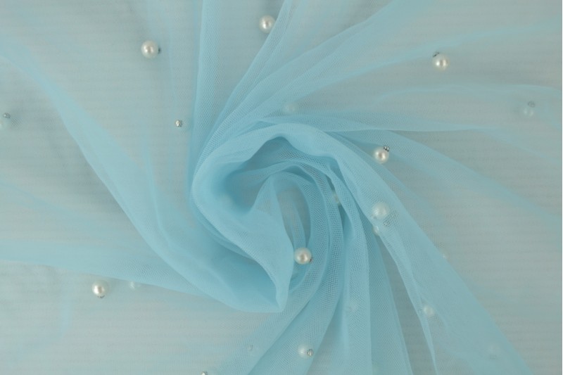 Mesh Perlen blau, Rolle