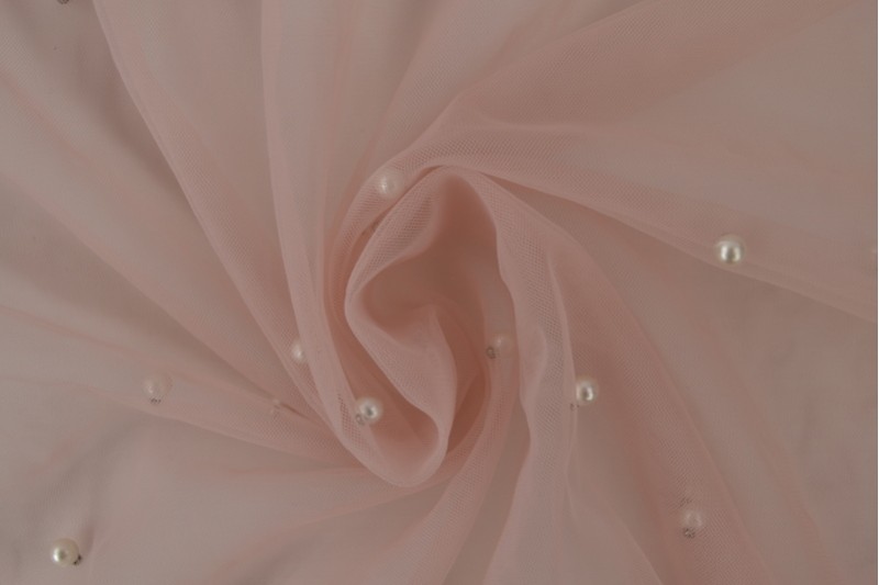 Mesh Perlen vieux rosa, Rolle